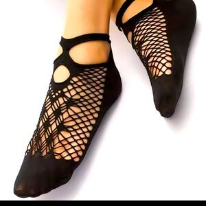 Fishnet Socks with Intricate Cutout Design